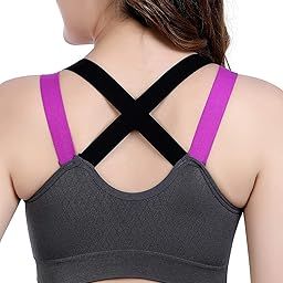 Cotton Padded Without -Wire Sports Bra for Gym Yoga Running Workout Removable Pads Free Size up 30 to 36-picture-27