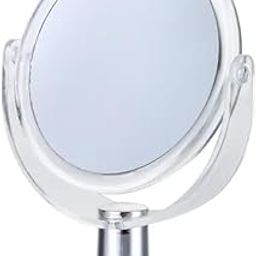 Makeup Mirror Round Tabletop Vanity Mirror with Stand (MULTICOLOR)-image-87