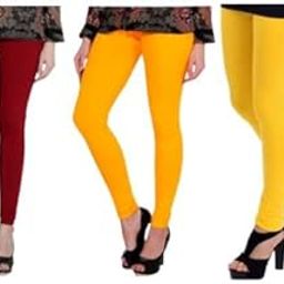 Solid Color Ankle Length Leggings for Women_411_XS_13435_Bz Multicolour-picture-47