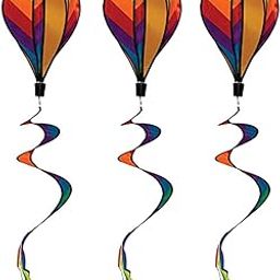 CLUB BOLLYWOOD® 3Pcs Hot Air Wind Windsock Garden Lwan Outdoor Toy Decor Windmill,|Toys & Hobbies | Outdoor Toys & Structures |3 Pieces Hot Air Balloons-image-23