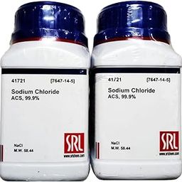 SRL Combo Pack Sodium Chloride ACS, 99.9%, 1Kg (500Gm x 2 Pack), CAS: 7647-14-5, Molecular Formula: NaCl, Molecular Weight : 58.44, Shelf Life: 5 years for laboratory and industrial use-picture-19