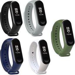 TechMount� Replacement Silicone Band Straps Compatible for Xiaomi MI Band 3 & 4 (Pack of 5)-image-75