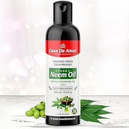 Casa De Amor 100% Pure Neem Oil - Cold Pressed for Hair and Skin Care - Multipurpose Use - 500 ml (500 ml (Pack of 01))-image-24