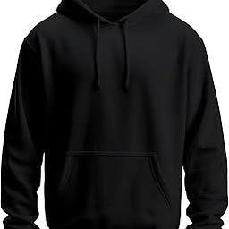 Cotton Blend Plain Relaxed Fit Full Sleeves Hooded Winter wear Hoodies for Men-image-117