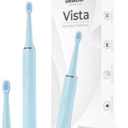 beatXP Vista Sonic Electric Toothbrush for Adults with 2 Brush Heads & 5 Cleaning Modes | Rechargeable Electric Toothbrush | 30000 strokes/min with Long Battery Life (Blue)-image-97