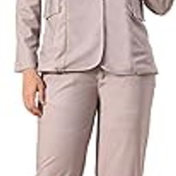 Women’s 3-Piece Cotton Blend Suit Set – Formal Blazer, High-Waist Pants & Camisole Top | Elegant Office Wear & Business Attire for Work, Meetings, and Events-image-69