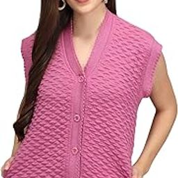 Women's Winterwear Woolen Sleeveless Sweaters (with Side Pockets)-picture-22