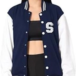 Navy Blue Lettermen Varsity For women with unstiched A letter patch-picture-47