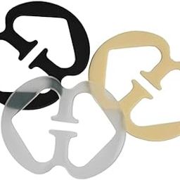 Women PVC Bra Strap Converter, Racerback Bra Clip, Conceal Straps and Cleavage Control Bra Clips Plastic Rings| Free Size, Color- Black White, Beige (Pack of 3)-image-119