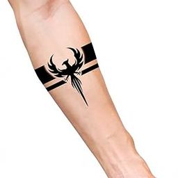 Tatmods Modern Fonix Trible Bold Stirp Hand Band Waterproof Temporary Body Tattoo For Men And Woman-image-28