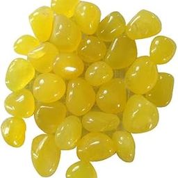 OhhSome [5KG] Yellow Pebbles for Garden and Home Décor/Vase Fillers Outdoor/Garden Decoration-21