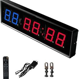 CALANDIS™ Gym Timer Clock Fitness Timer for Intervals with Remote Interval Timer Watch | Stopwatches | Fitness Technology | Fitness, Running & Yoga-14