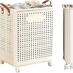 Styleys Collapsible Laundry Basket with Wheels & Handle – 42L Foldable Plastic Hamper for Clothes, Toys & Storage – Waterproof, Space-Saving Organizer for Home, Dorm & Bathroom (Large)-image-22