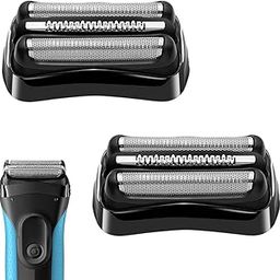 TRAH 2 Packs 21B Series 3 Electric Shaver Head Compatible with Braun Series 3 Foil Shaver Heads 21b 3010s, 3040s,5409,etc for Braun Part 21b-17