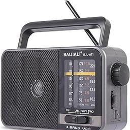Portable Radio AM FM, Transistor Radio AM FM Radio Portable with Loud Speaker, Small Radio Battery Powered or DC USB, Suitable for Indoor, Outdoor and Emergency Use(BJL-671)-17
