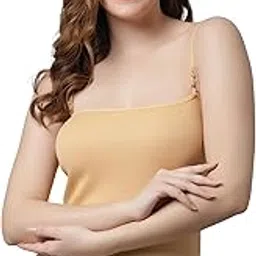 kex Women’s & Girls Adjustable Strap Cotton Camisole | Soft & Breathable Stretchable Fabric | Comfortable Innerwear or Layering Top | Everyday Essentials-picture-45