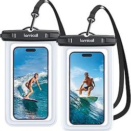 Lamicall Waterproof Phone Pouch Case - [2 Pack][Easy Lock & Heavy Duty] IPX8 Water Proof Cell Phone Dry Bag for Beach, Protector for iPhone 16 15 14 13 12 11 Pro Max Plus XS XR, Galaxy S24 S23, 4-7"-image-19