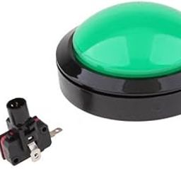 CLUB BOLLYWOOD®Dome Shaped Jumbo LED Illuminated Self-resetting Push Button Switch Green | Arcade Jukeboxes & Pinball |1 Piece 100mm LED Push on-22
