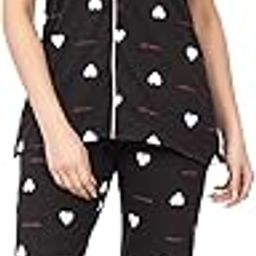 Night Suits for Women, Night Dresses for Women, Pyjama Set for Women, Cotton Night Suit for Women, Night Wear for Women, Lounge Wear Set for Women - Printed Shirt & Pyjama-image-23
