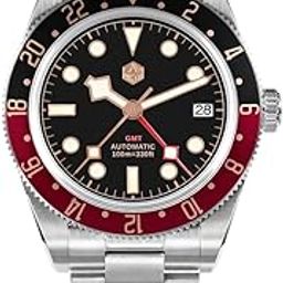 San Martin Rose Gold Classic Retro Men's Watch Luxury Sapphire NH34 GMT Automatic Mechanical Waterproof Watch-image-72