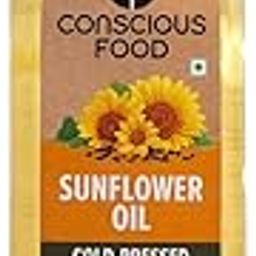 Conscious Food Cold Pressed Sunflower Oil | 1 litre | Certified Organic | PET Bottle | Cooking Oil | High in Antioxidants, Delicious & Healthy-image-31
