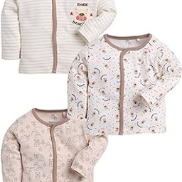 Full Sleeve Regular Round Neck Front Open Pack of 3 tees for Baby Boys-picture-6