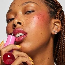 Cream Blusher Stick with Spherical Applicator, Pink and Red-40