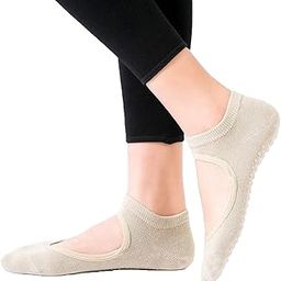 Anti Bacterial & Anti-Skid Yoga Regular Socks For Women | Made With Bamboo For Yoga, Exercise, Workout, Dance | Pack of 1-image-44