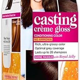 L'Oréal Paris Semi-Permanent Hair Colour, Ammonia-Free Formula & Honey-Infused Conditioner, Glossy Finish, Casting Crème Gloss, Darkest Brown 300, 87.5g+72ml-image-15