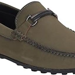 Men Matte Loafer with Metallic Buckle-image-19