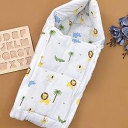 Moms Home Baby Unisex Organic Cotton Sleeping Bed | 0-9M | Pack of 1 (Jungle Safari)-image-11