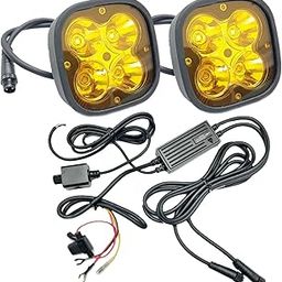AUTOPOWERZ LIU HJG 60 Watt with Wiring Kit Universal Led Fog Light With Yellow Lens Cover (60W, 12V-80V, DC,) (Pack of 2 Pcs)-image-80
