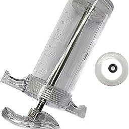Swent 50ml Oral Feeding Syringe | Transparent | Luer Lock | For Veterinary Use (Pack of 1)-14