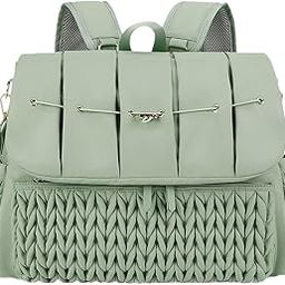 Diaper Bag Backpack for Mom Dad Nappy Tote Bag for Keys Bottle Birthday Gift green-image-69