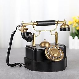 Telephone Model Tabletop Ornament Corded Telephone Model for Indoor Cafe Bar|Home & Garden | Christmas & Winter-image-43