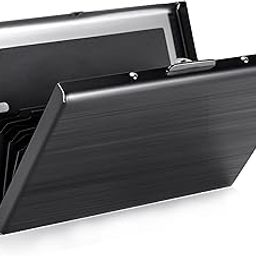 6 Slot RFID Protected Metal Card Holder for Mens & Womens Stainless Steel Wallet for Travelling Purpose Business, Credit & Debit Accordion Money Security-image-6