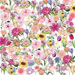 Phone Antics Floral Sticker Bundle Pack of 42+ Waterproof Aesthetic Stickers Featuring Roses, Sunflowers, Peonies, Tulips & More Watercolor Style for Scrapbooks, Laptops, Journals, Bottles-picture-18