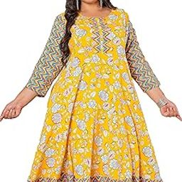 Women's Plus Size Maternity Wear Floral Printed Anarkali Maxi Dress-image-39