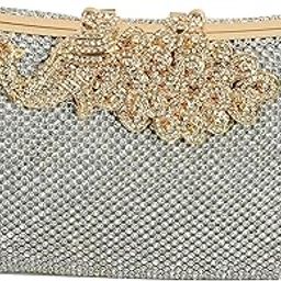Women's Clutch (Diamond Gold Silver,Premium Pearl Diamond Silver Two Sided)-image-25