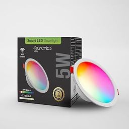 arcnics® 5W Smart LED Ceiling Light: WiFi-Enabled RGB Downlight - 16 Million Colors, Compatible with Alexa & Google Assistant, Energy-Efficient Design, 2-Year Warranty.-4