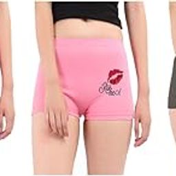 Casual Ladies boy Shorts Panties Combo,Ladies Panty,Ladies Panties,Ladies Boyshorts(Pack3) (90 CM, Multicolor) (M2-034L-PU7X_PT)-image-30