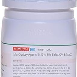 HiMedia M081-100G MacConkey Agar w/ 0.15% Bile Salts, CV and NaCl 100 g-image-4