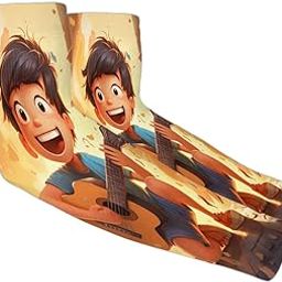 Guitar Boy Men's and Women's Sunscreen Sleeves Boys Music Compression Arm Sleeves - UV, Tattoo Coverage-image-40
