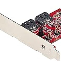 SATA PCIe Card - 2 Port PCIe SATA Expansion Card - 6Gbps - Full/Low Profile - PCI Express to SATA Adapter/Controller - ASM1062R SATA RAID - PCIe to SATA Converter-3