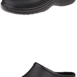 CALANDIS™ 2 Pair Men Women Cook Nurse Shoes Ultralite Clogs Strapless Black | Womens Shoes-image-1