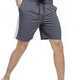 Men's Athletic Shorts with Pockets, Quick-Dry Drawstring Workout Shorts-image-13