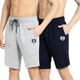 Shorts for Men | 100% Pure Cotton Fabric | Regular Fit Shorts with Pocket | Half Short Pant for Men (Pack of 2)-image-16