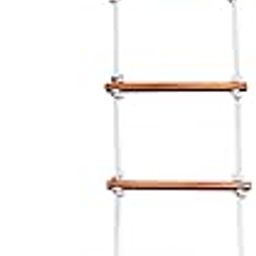 Ashish Wood Rope Climbing Ladder Indoor/Outdoor For Kids - Ninja Obstacle, 4 To 10 Years (White)-image-12