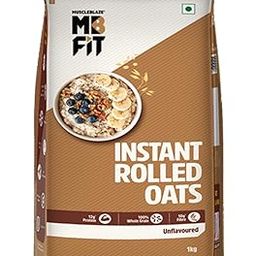 MuscleBlaze Fit Instant Oats (Unflavoured, 1kg) | 12g Protein | 100% Rolled Oats, Breakfast Cereals for Weight Management-29