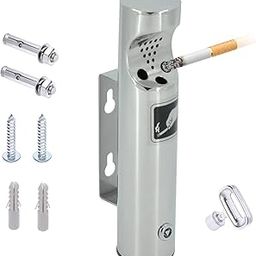 Wall Mounted Outdoor Stainless Steel Cigarette Butt Receptacle ï¼Ë†Silver,1pcï¼â€°-picture-10
